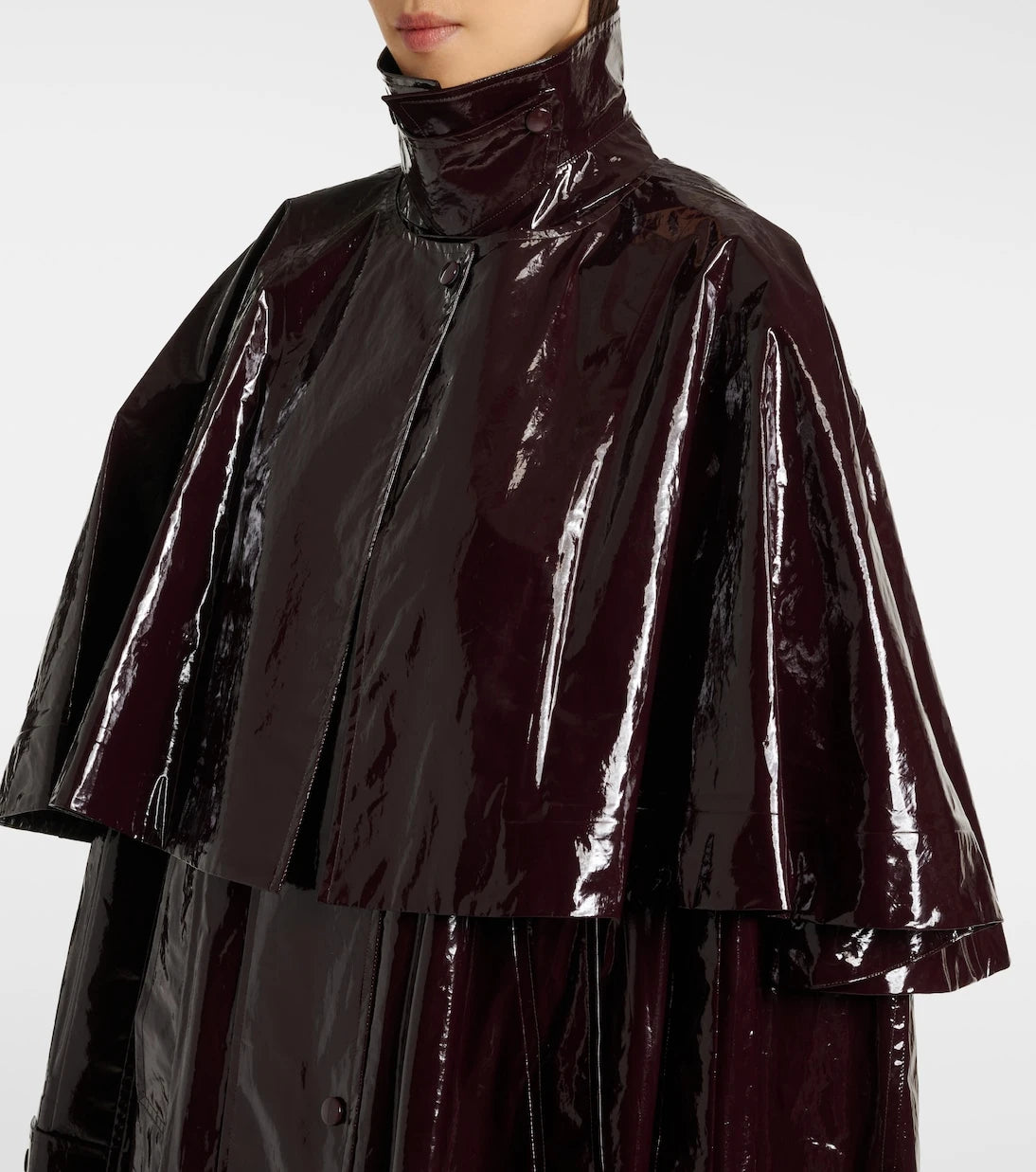 Chloé - Caped coated cotton coat