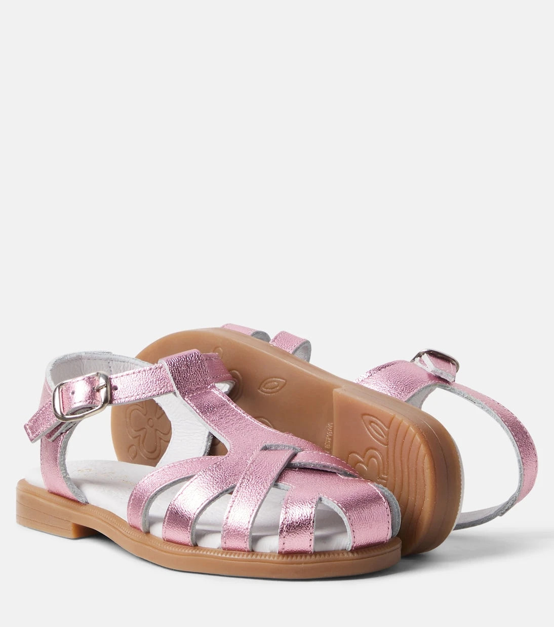 La Coqueta - Sofia metallic leather sandals
