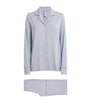 Skims Blue Modal-Blend Long-Sleeve Pyjama Set