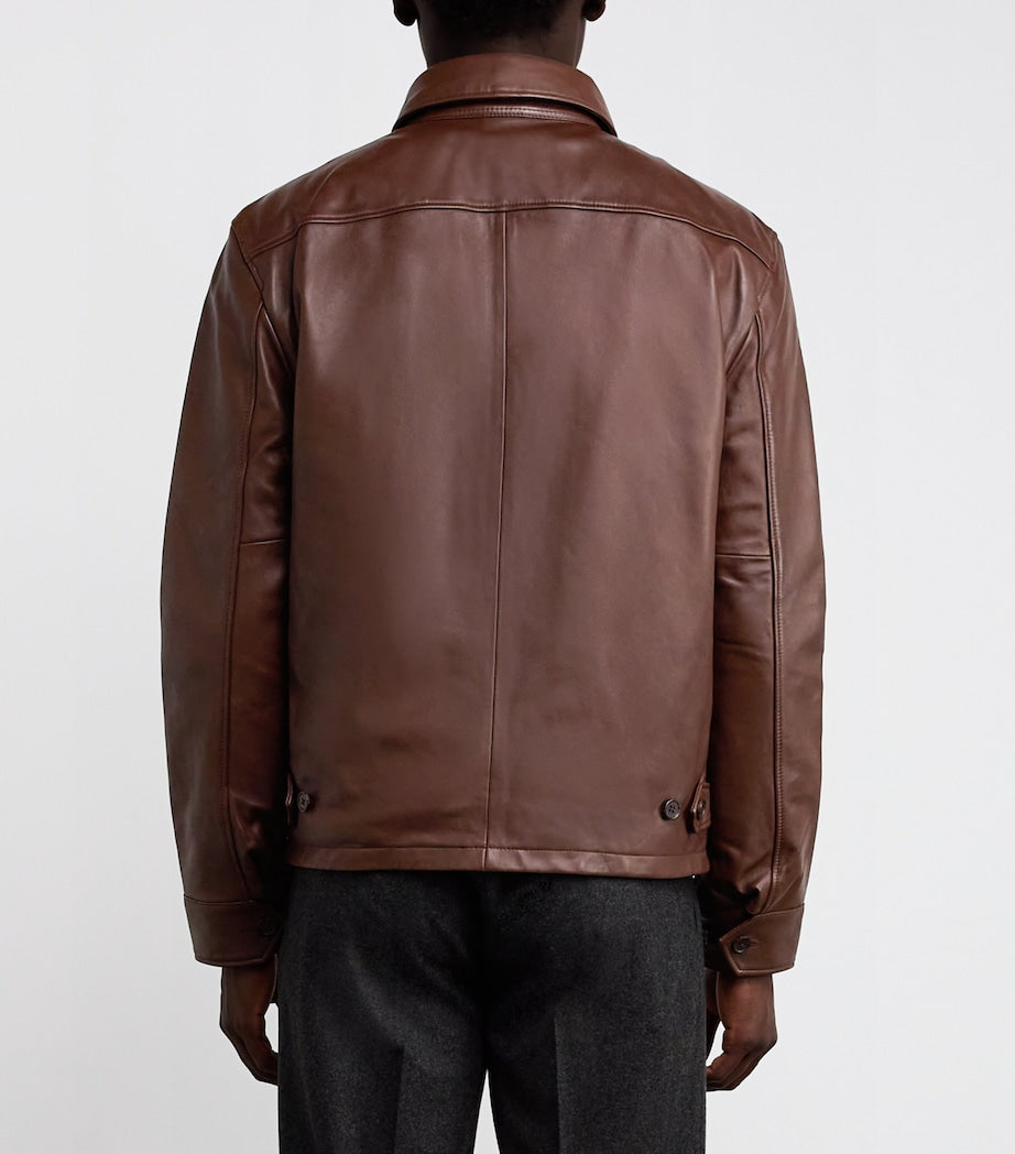 Polo Ralph Lauren Brown Leather Jacket