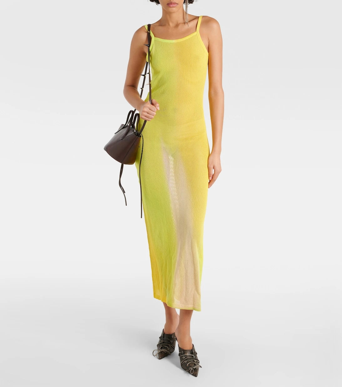 Acne Studios - Etika cotton mesh maxi dress