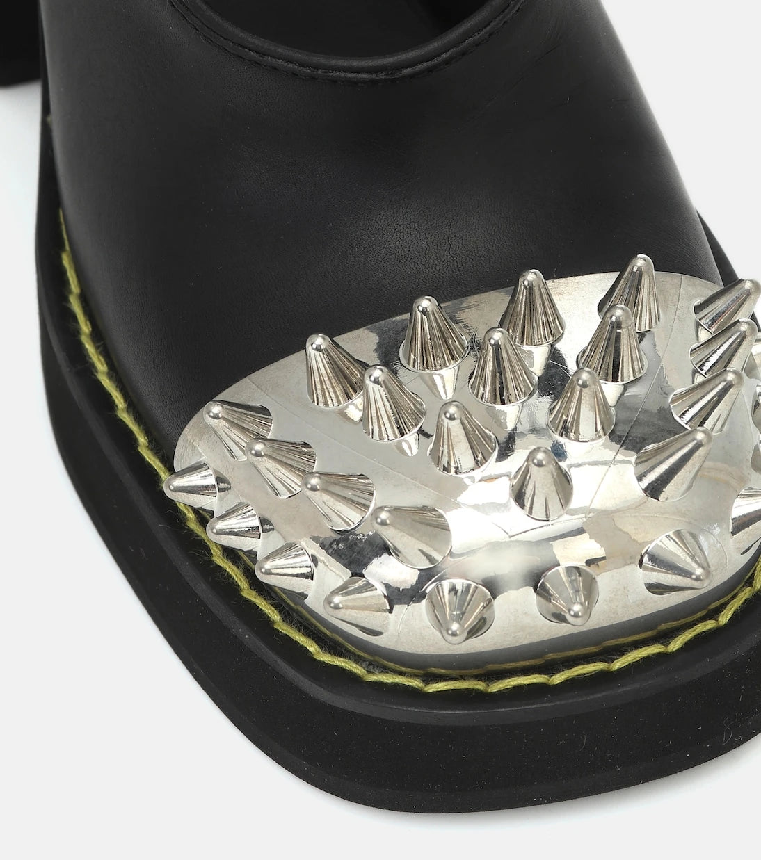 Miu Miu - Studded leather platform pumps