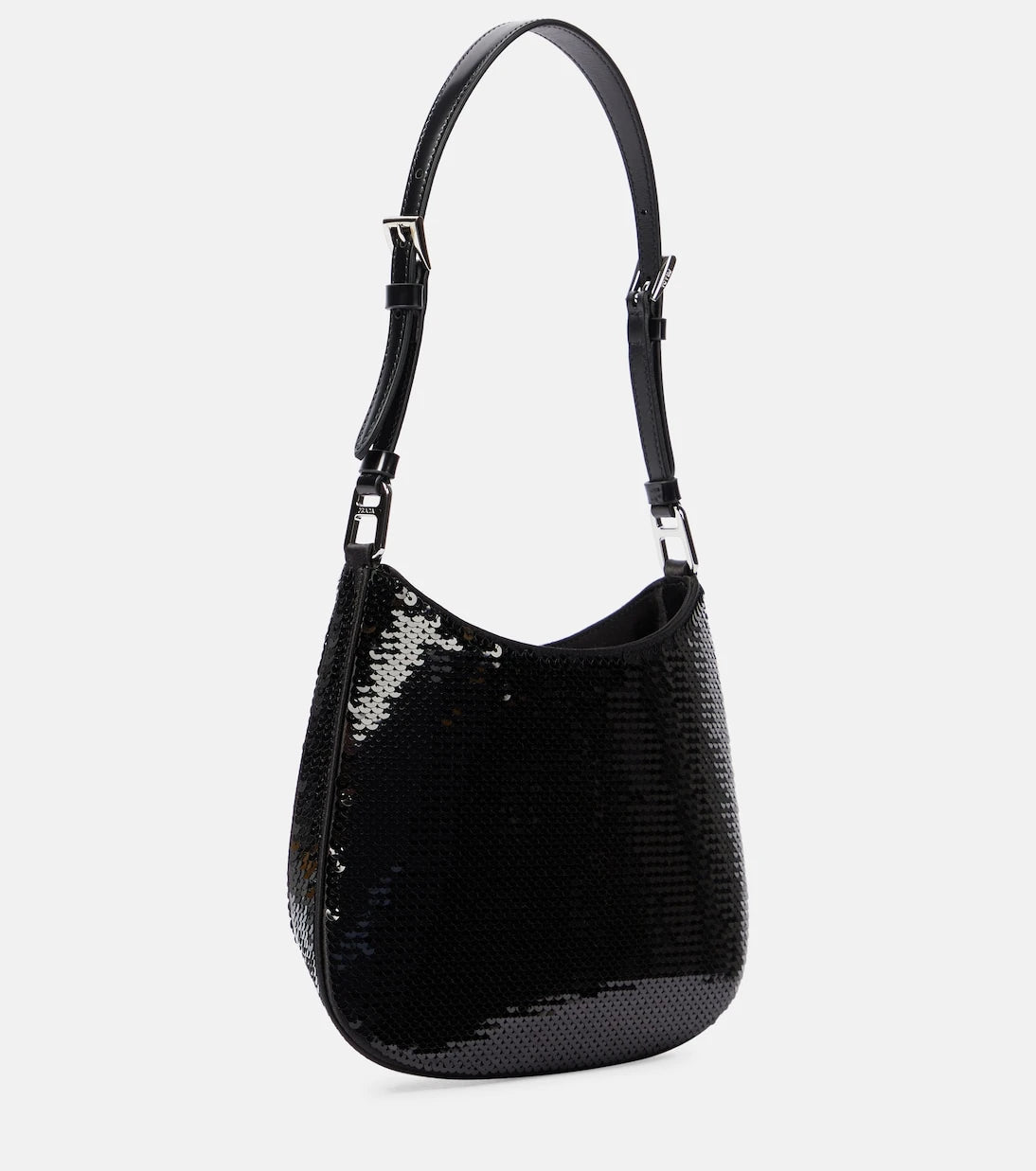 Prada - Cleo Small sequined shoulder bag