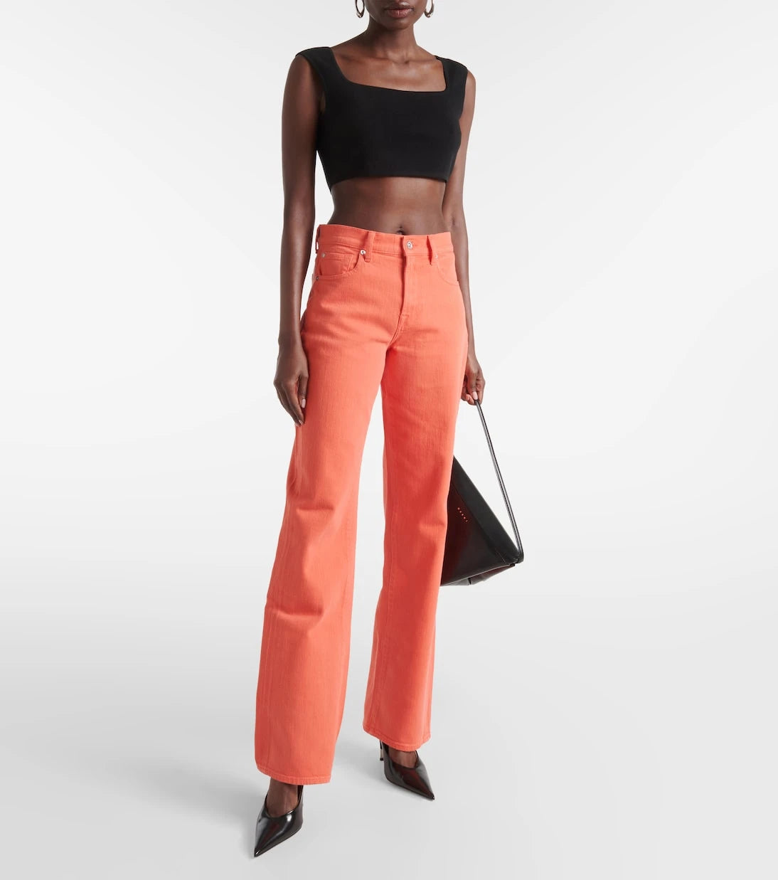 7 For All Mankind - Tess high-rise straight jeans