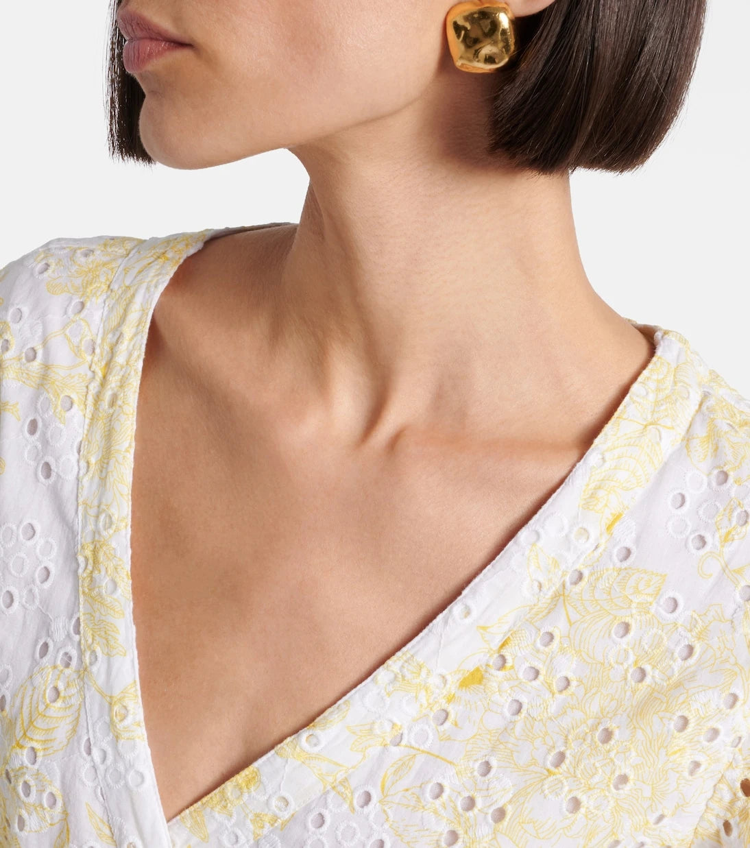 Melissa Odabash - Tabitha broderie anglaise cotton wrap dress