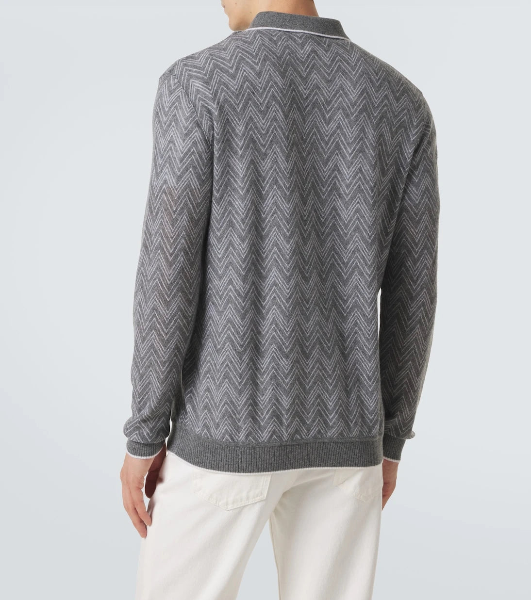 Missoni - Zigzag cashmere polo sweater