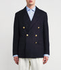 Wool Double-Breasted Blazer Navy