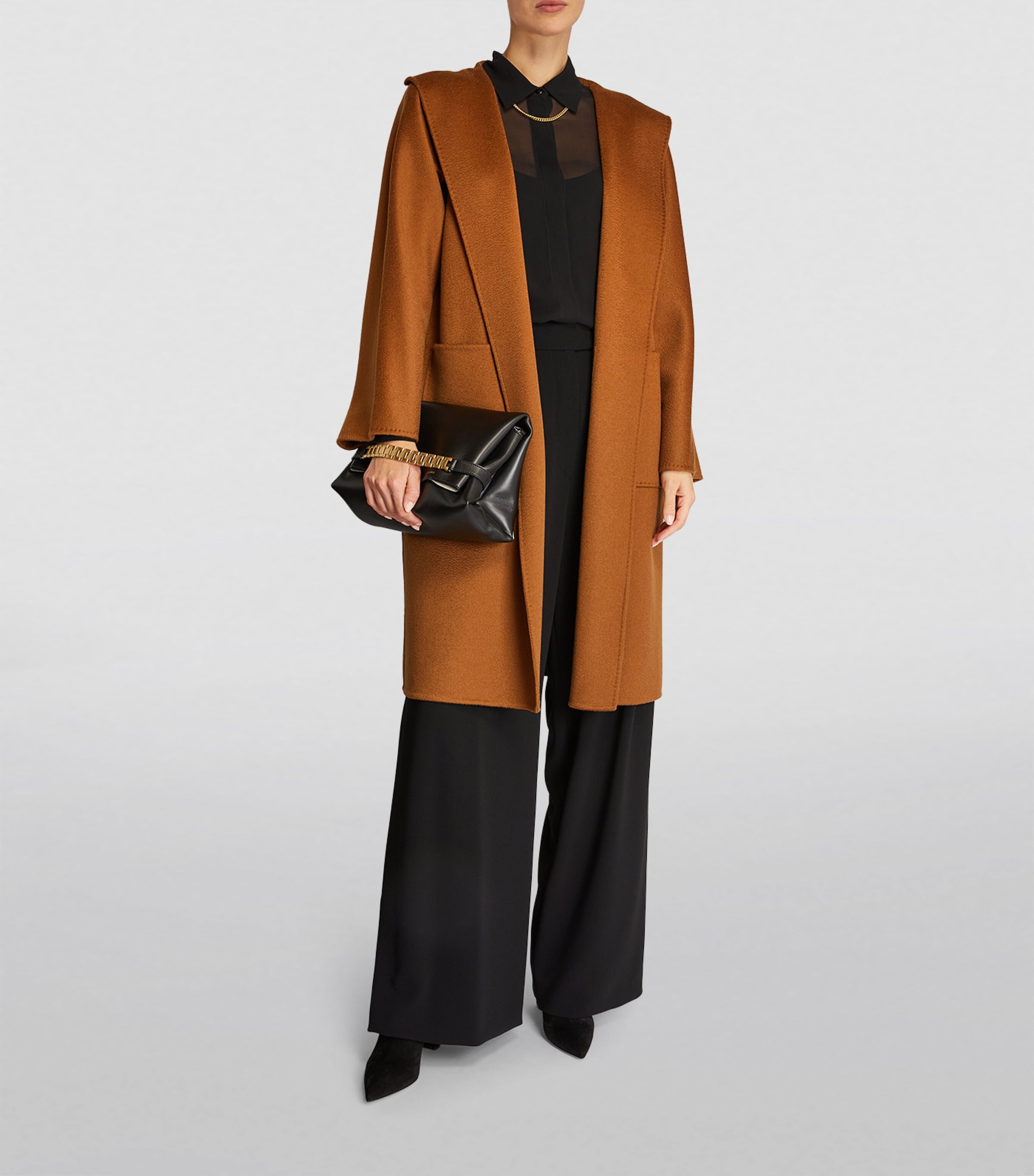 Brown Cashmere Lilia Coat