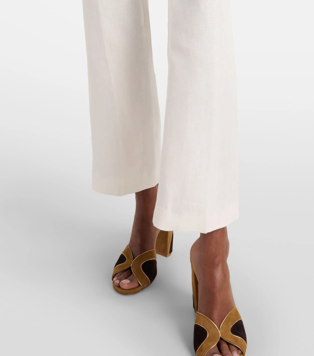 Etro - Linen bootcut pants