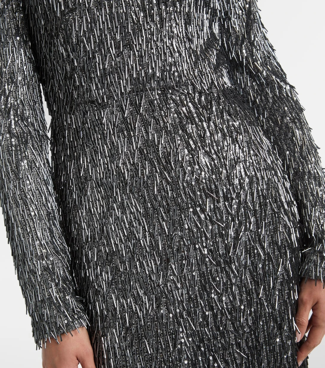 Erdem - Sequined draped maxi dress