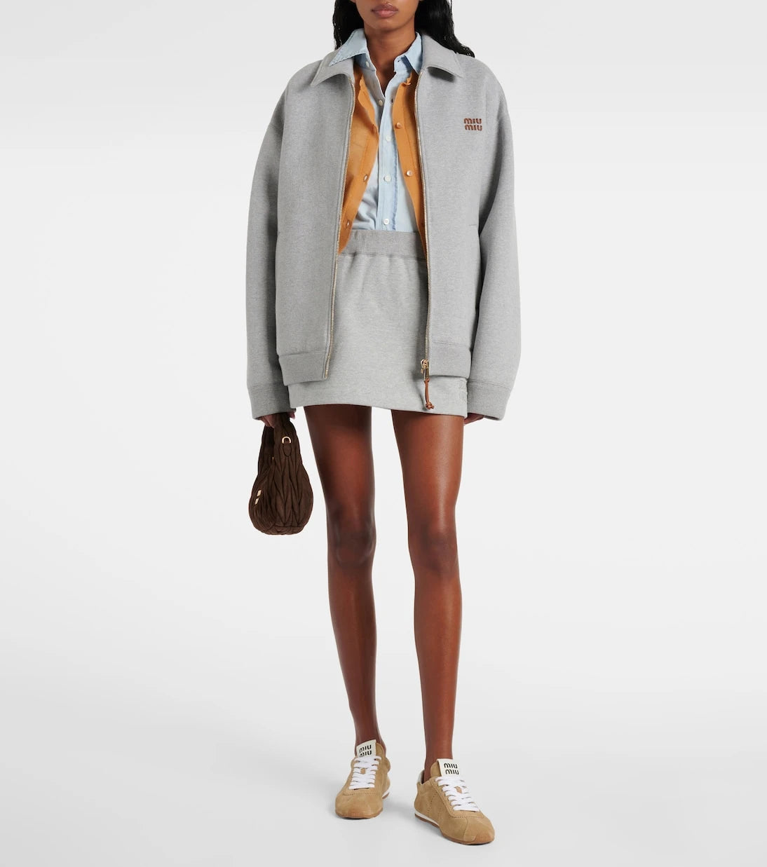 Miu Miu - Plume suede sneakers