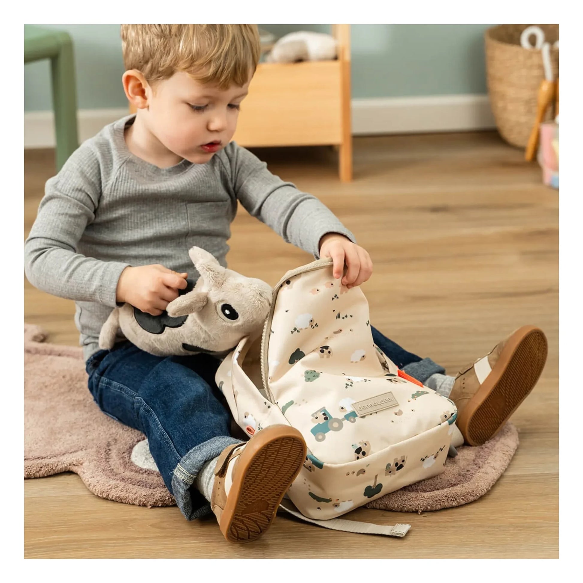 Done by deer - Mini Farm backpack | Sand