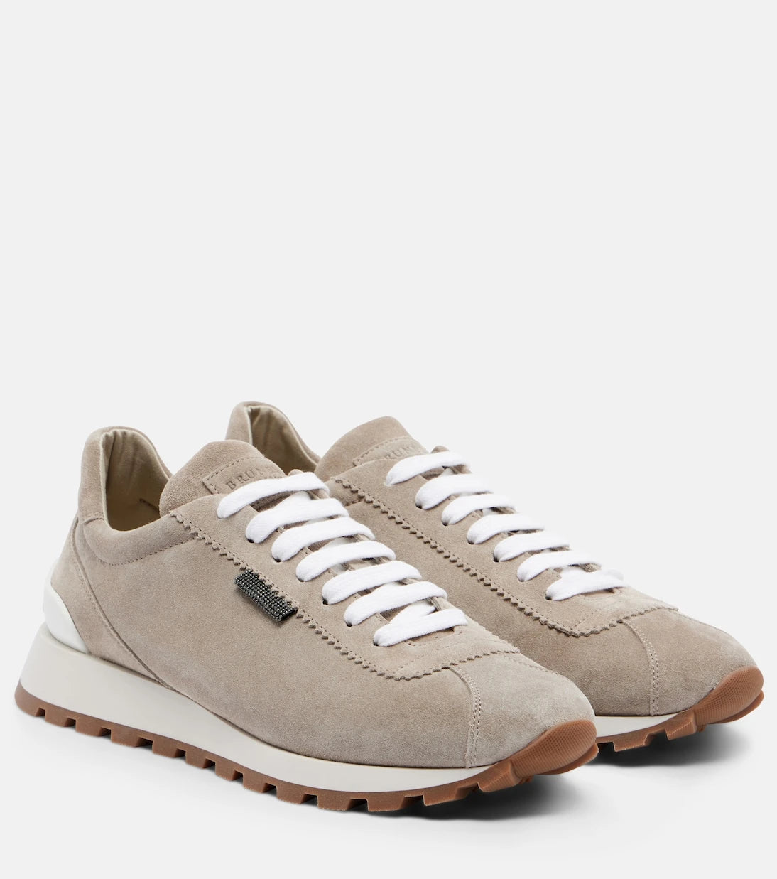Brunello Cucinelli - Monili suede sneakers