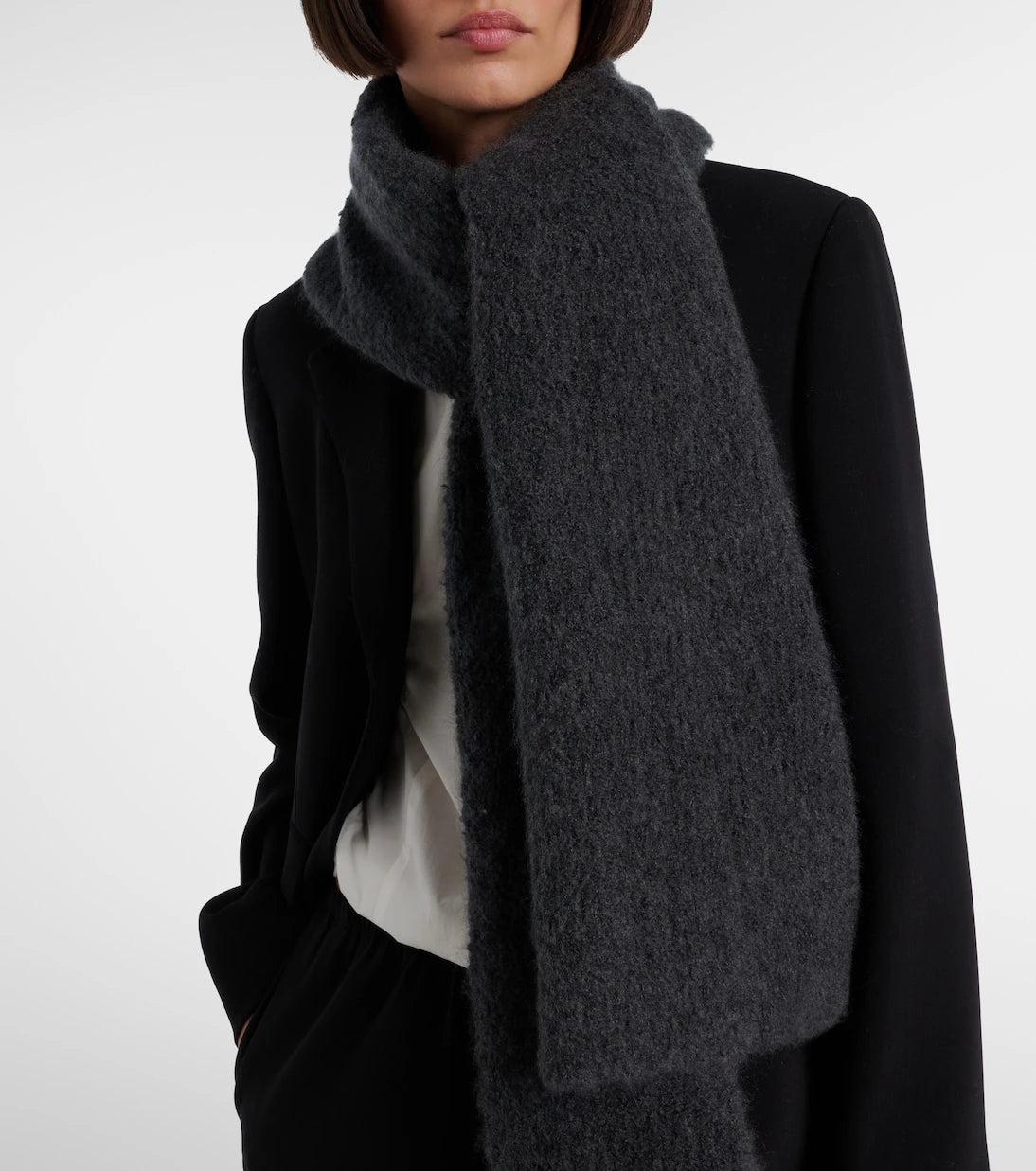 The Row - Luthgard cashmere, alpaca, and silk scarf