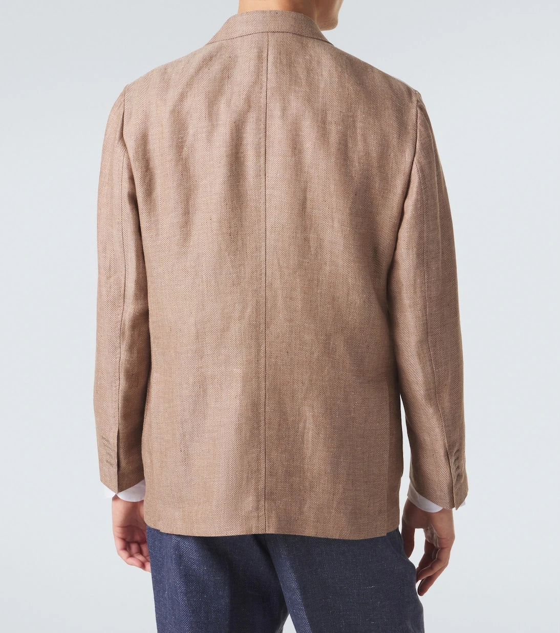 Rubinacci - Herringbone linen and wool blazer
