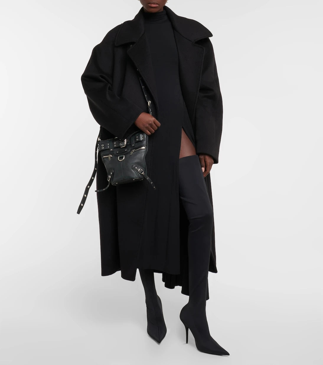 Balenciaga - حذاء Knife برقبة طويلة وجورب