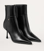 Jimmy Choo Black Cycas 80 Lambskin Ankle Boots