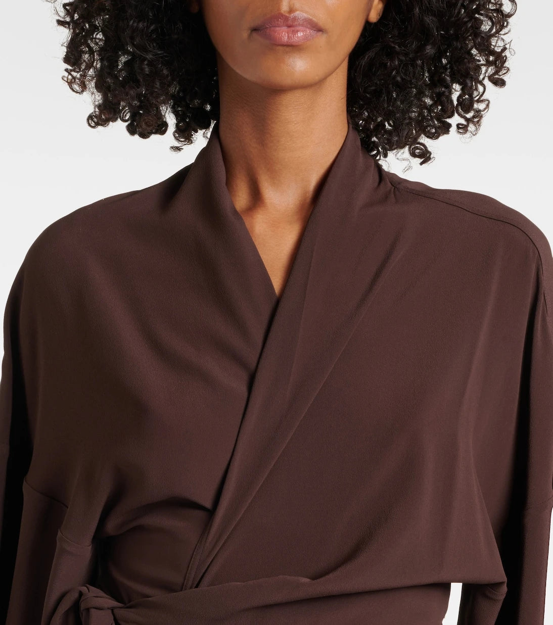 Rick Owens - Satin wrap gown