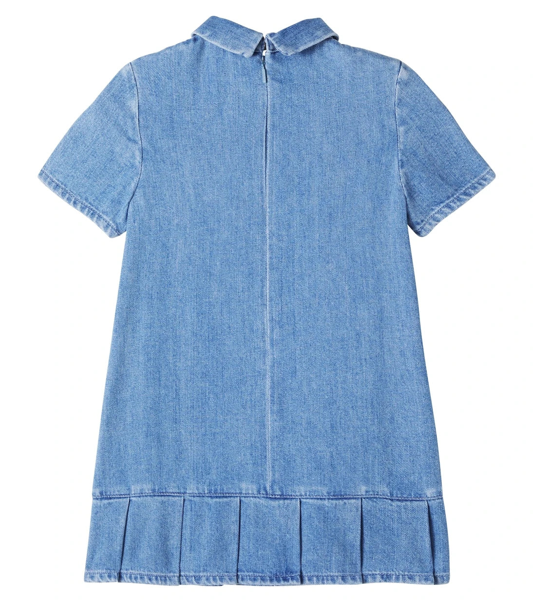 Gucci Kids - Horsebit Web Stripe denim dress