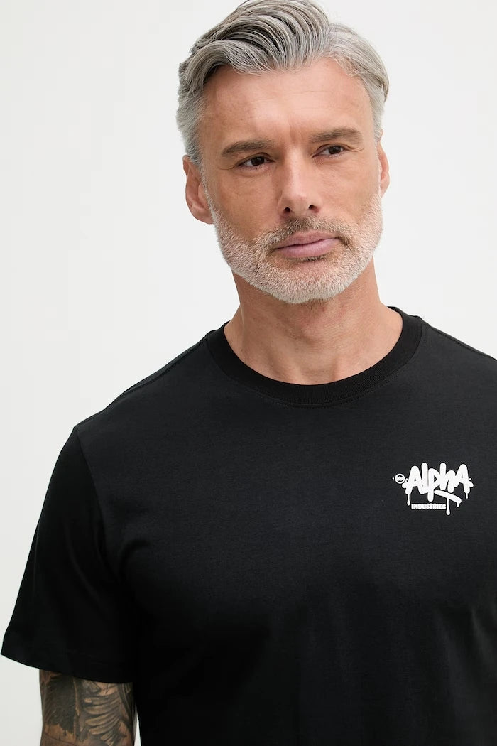 Alpha Industries тениска мъжка от памук Signature