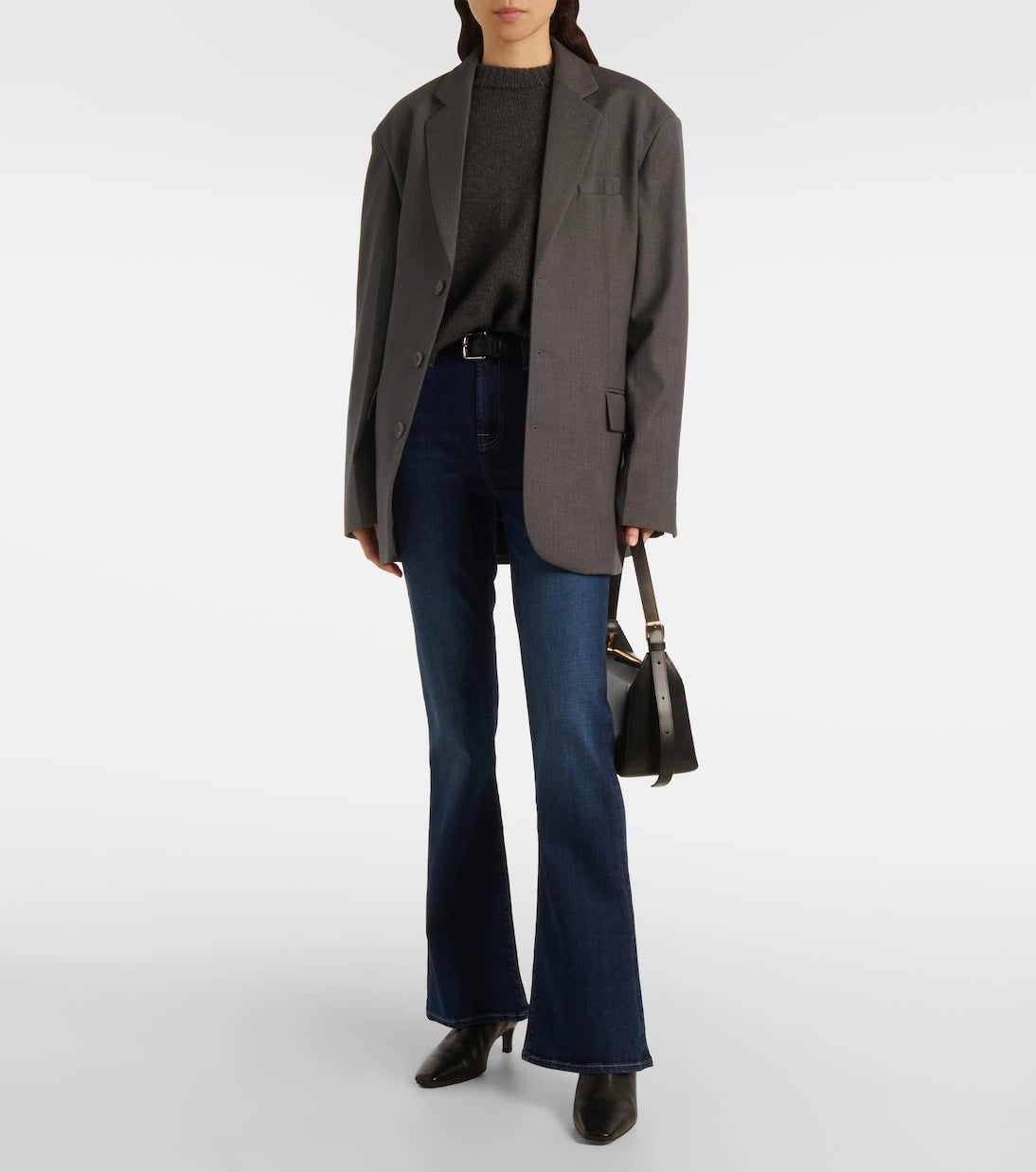 7 For All Mankind - بنطال جينز Ali بقصة flare وخصر مرتفع