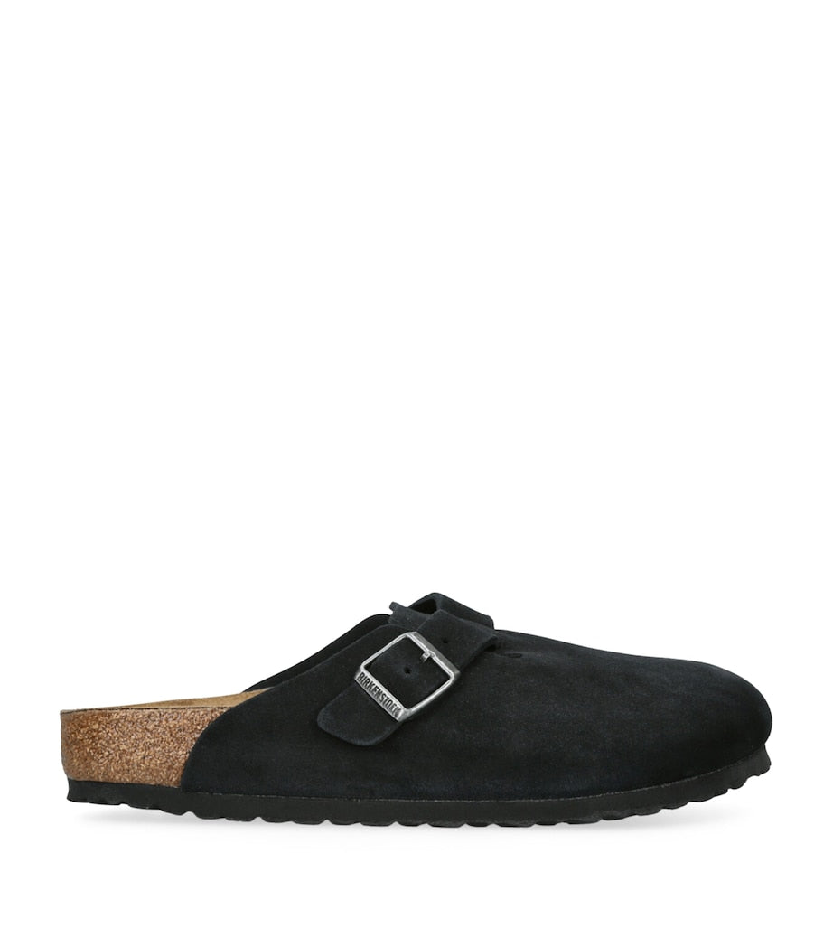 Suede Boston Clogs