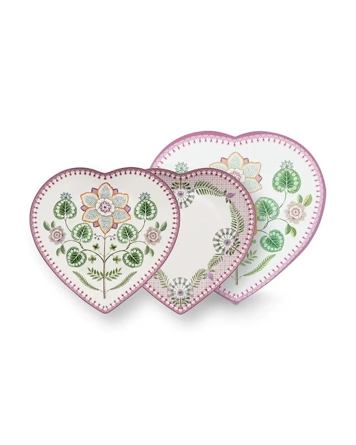 Pip Studio servis tabağı seti, porselenden, 21,5 cm