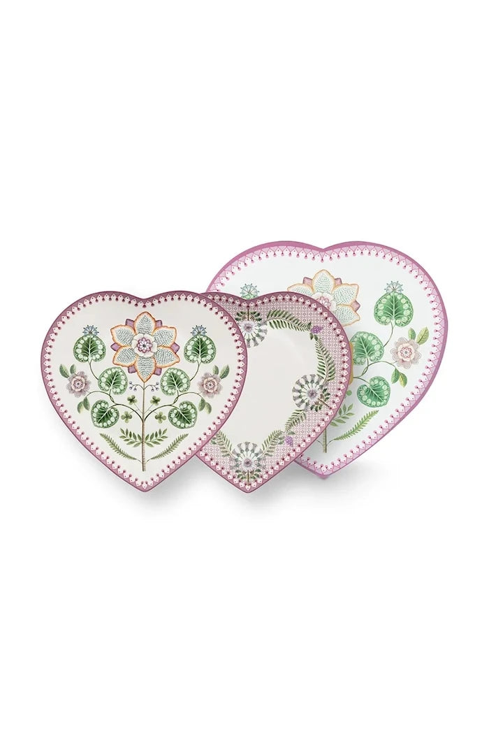 Pip Studio servis tabağı seti, porselenden, 21,5 cm