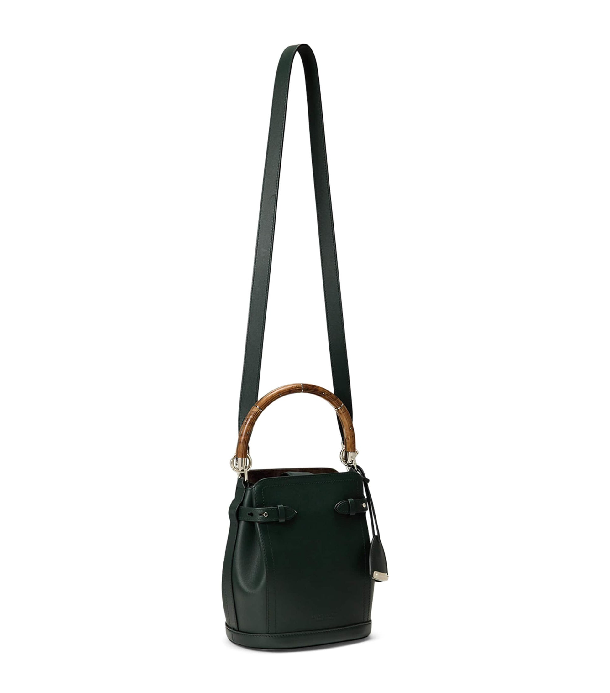 Ralph Lauren Collection Green Small Leather The Ralph Bucket Bag