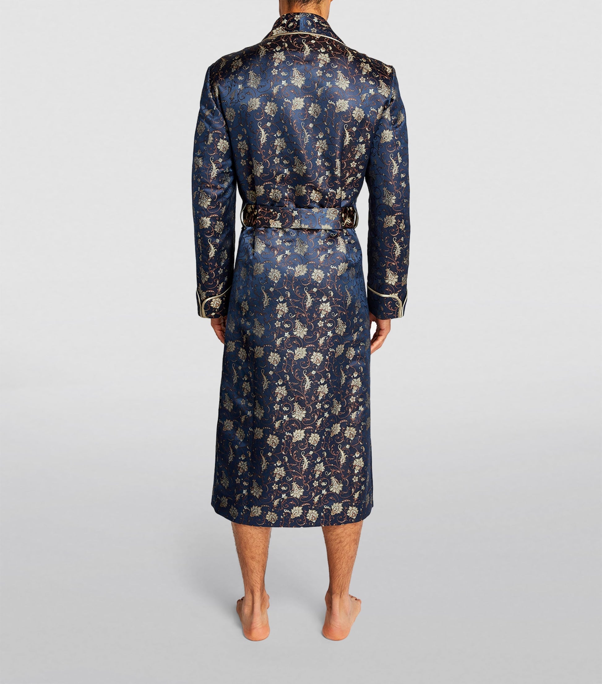 Silk Paisley-Jacquard Robe