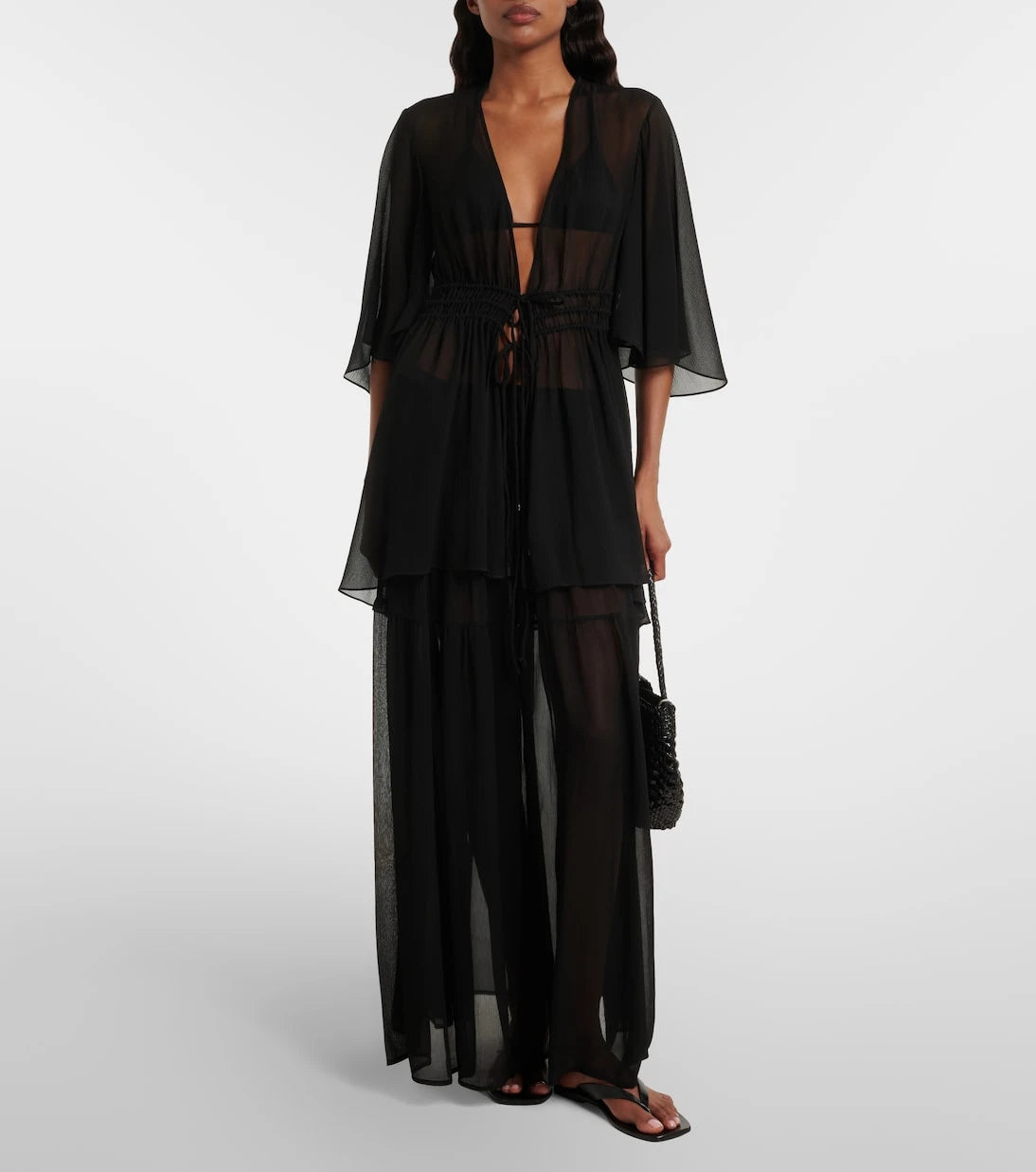 Eres - Irresistible silk chiffon maxi skirt