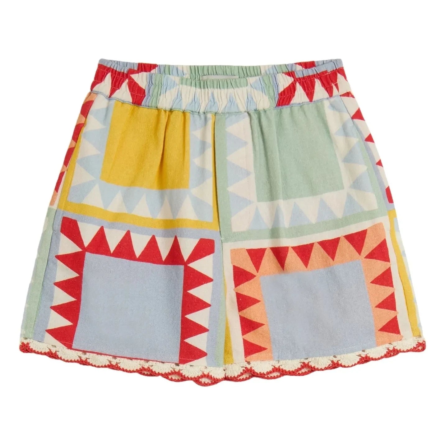 Stella McCartney Kids - Geometric shorts | White