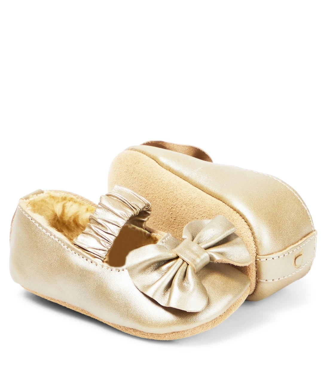 Donsje - Baby Neni metallic leather ballet flats