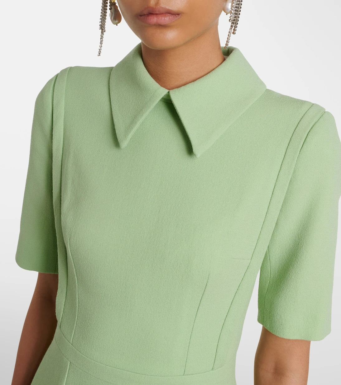 Emilia Wickstead - Valletta wool crêpe midi dress