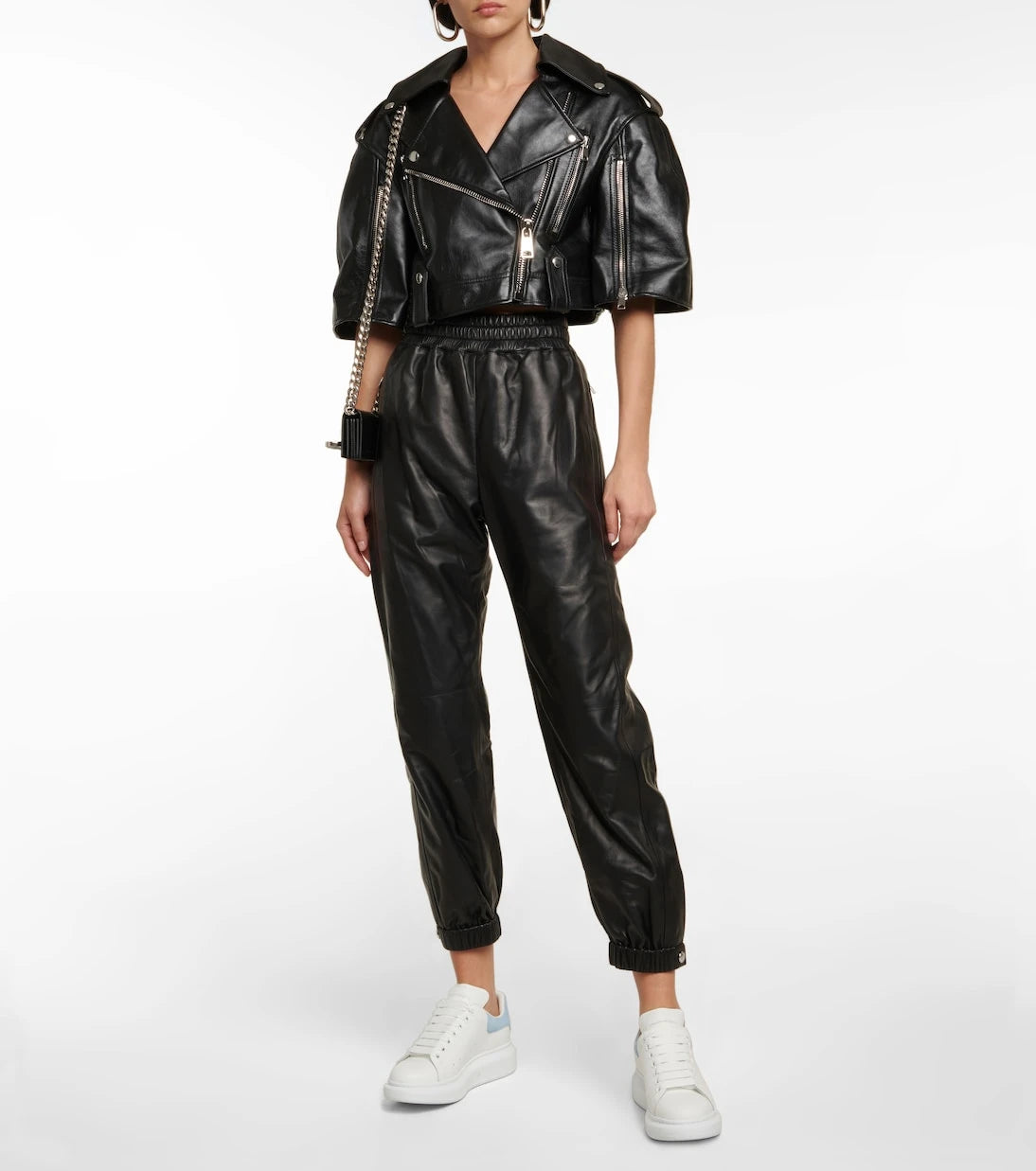 McQueen - Oversized leather sneakers