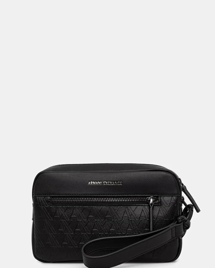 Armani Exchange Erkek Suni Deri Omuz Çantası