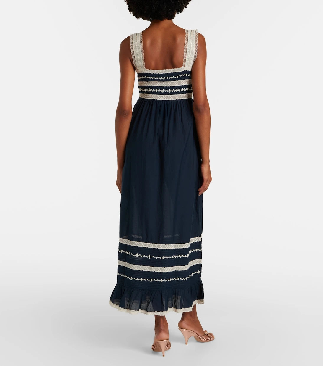 Rixo - Malie embroidered midi dress