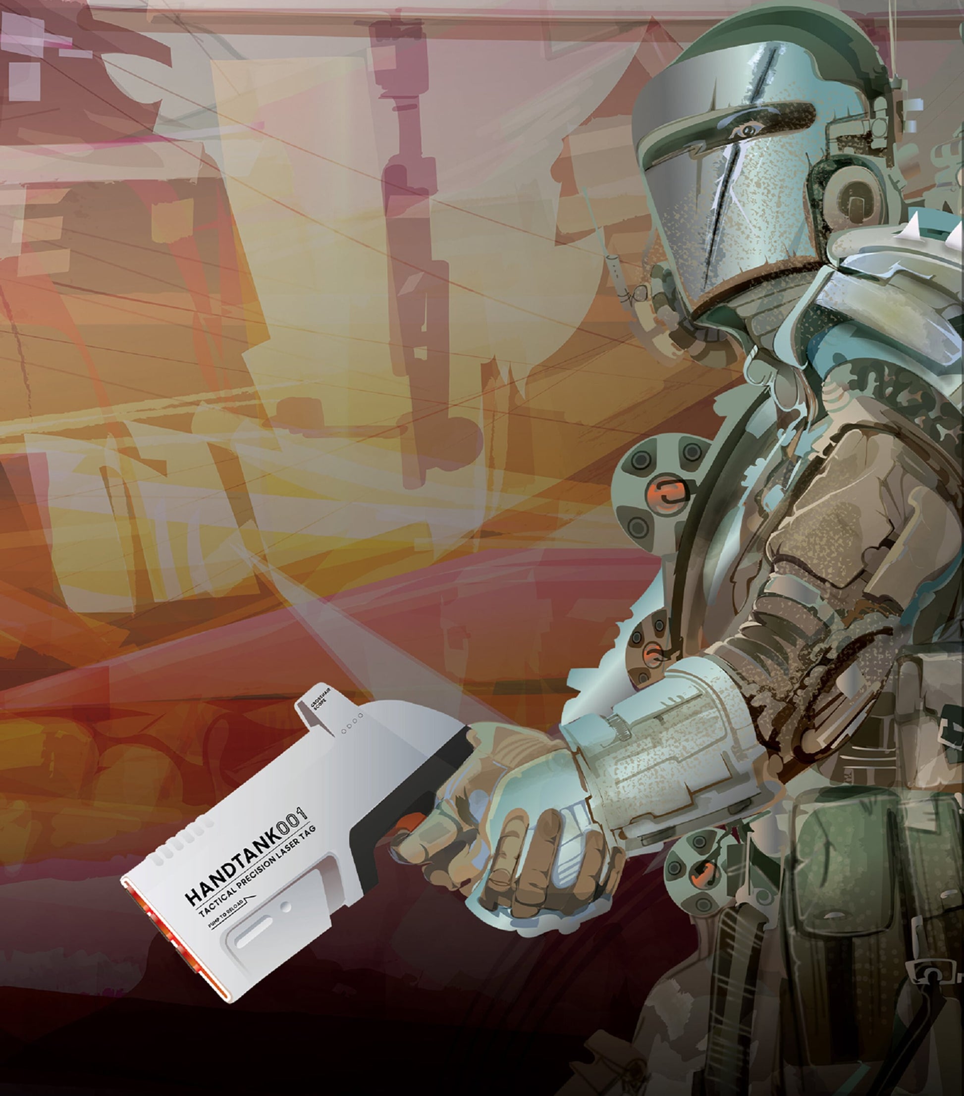 SHARPER IMAGE Laser Tag Battletank Handtank Battle Pack