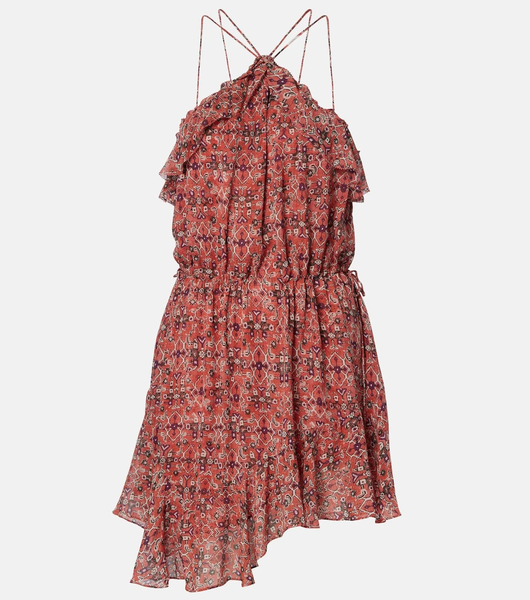 Marant Etoile - Betty gathered  semi-sheer minidress