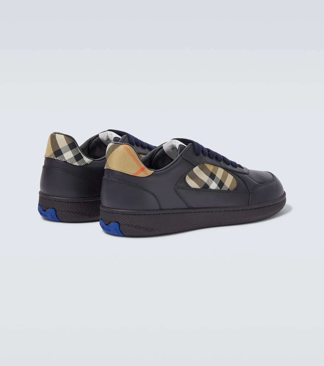 Burberry - Terrace Burberry Check leather sneakers