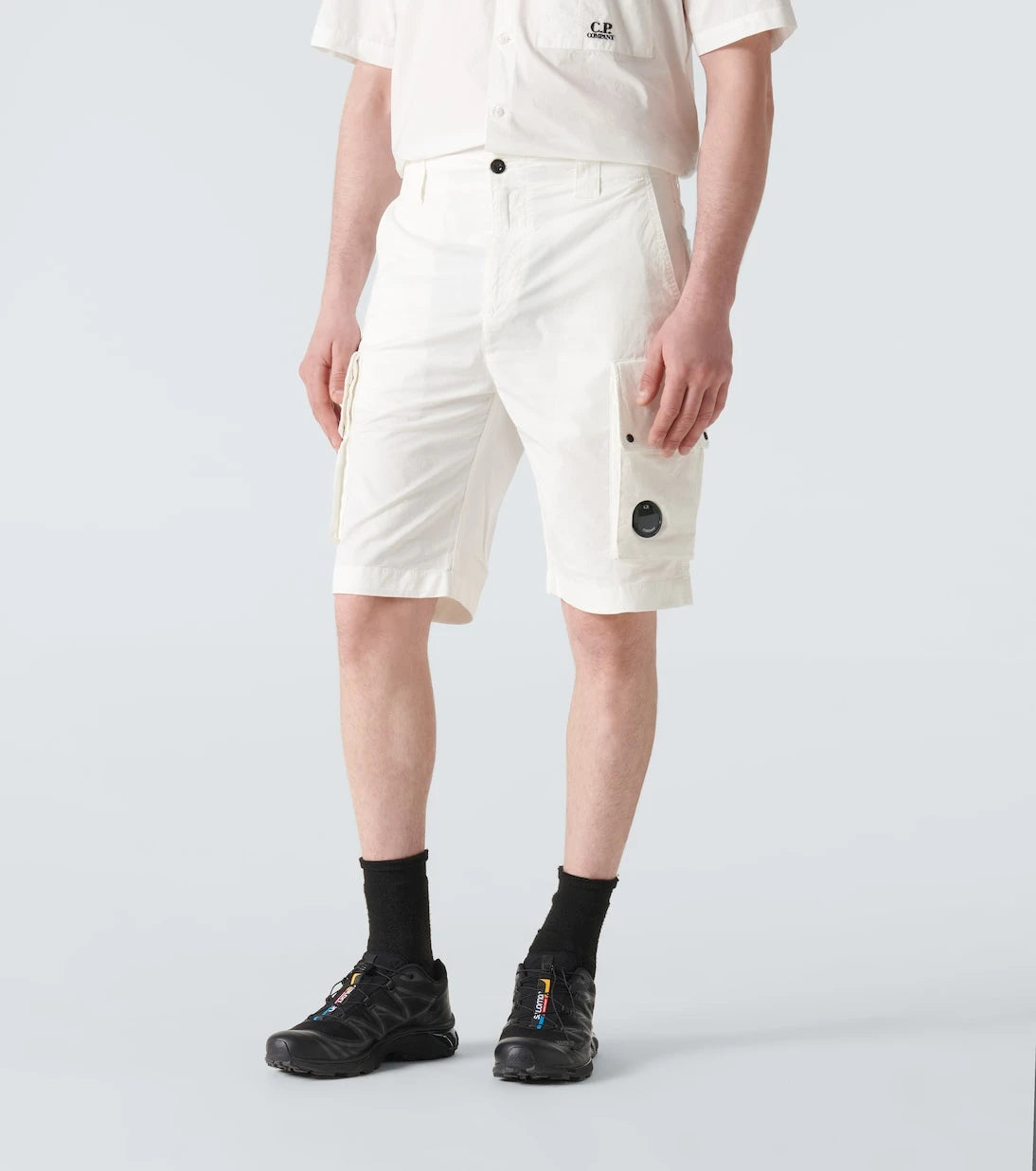 C.P. Company - Cotton-blend twill cargo shorts