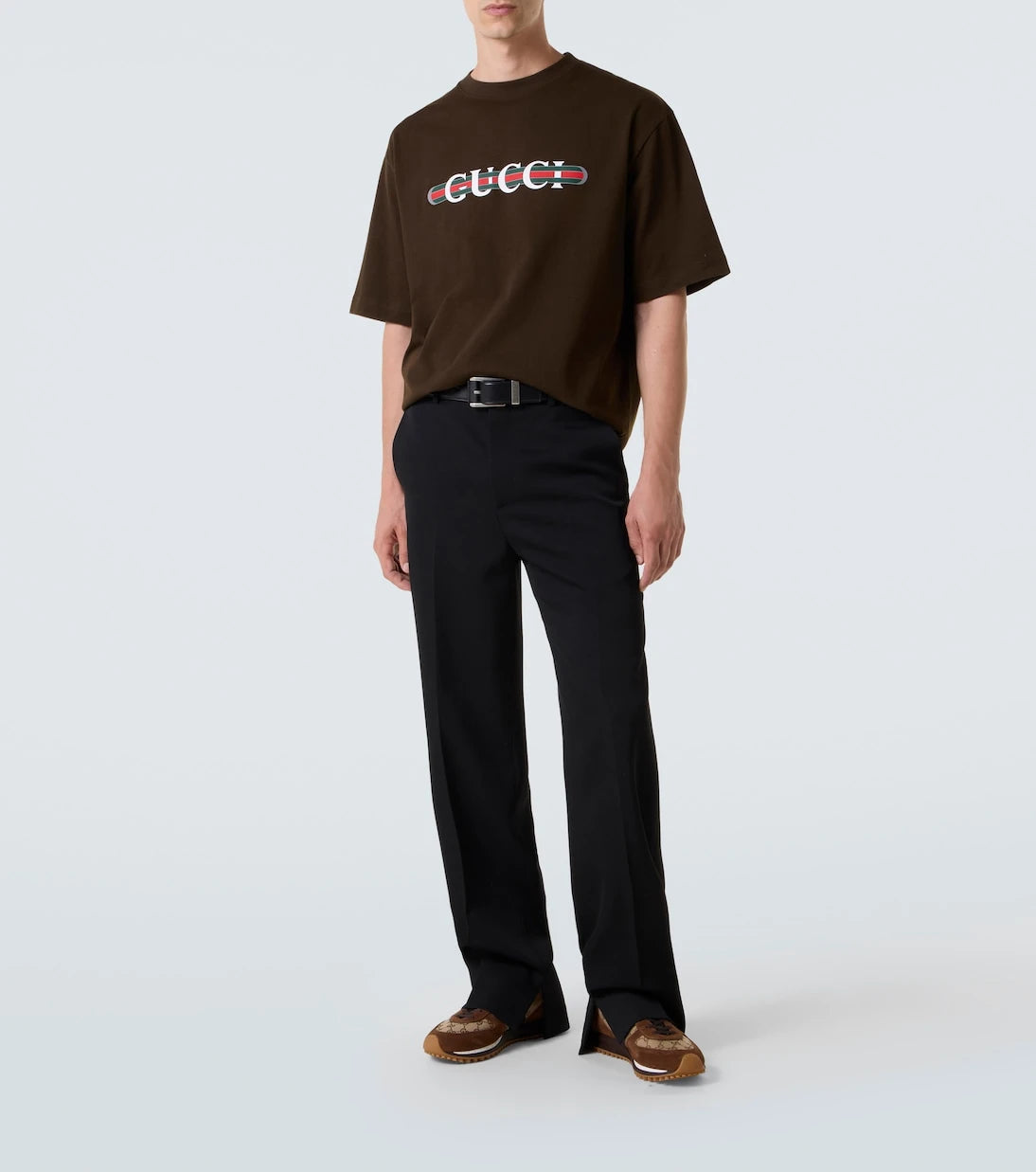 Gucci - Re-Motion GG Canvas suede-trimmed sneakers