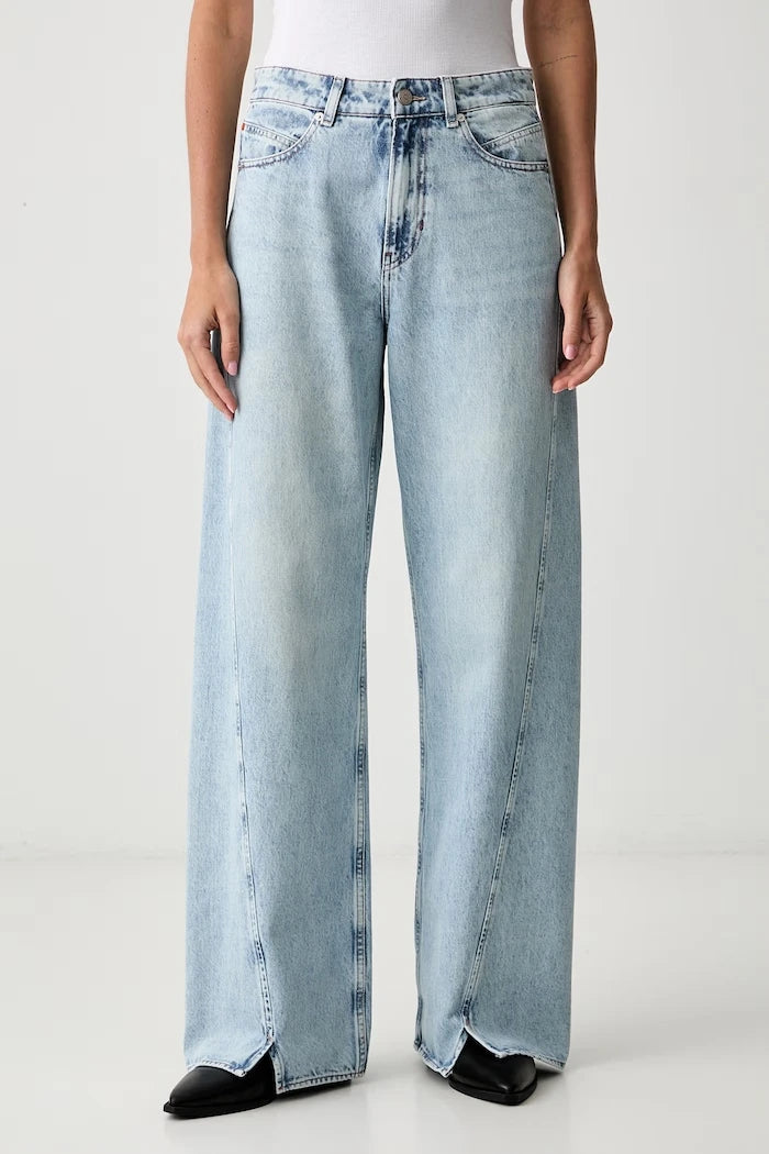 Kadın wide leg jean C_MARLENE SLIT HR