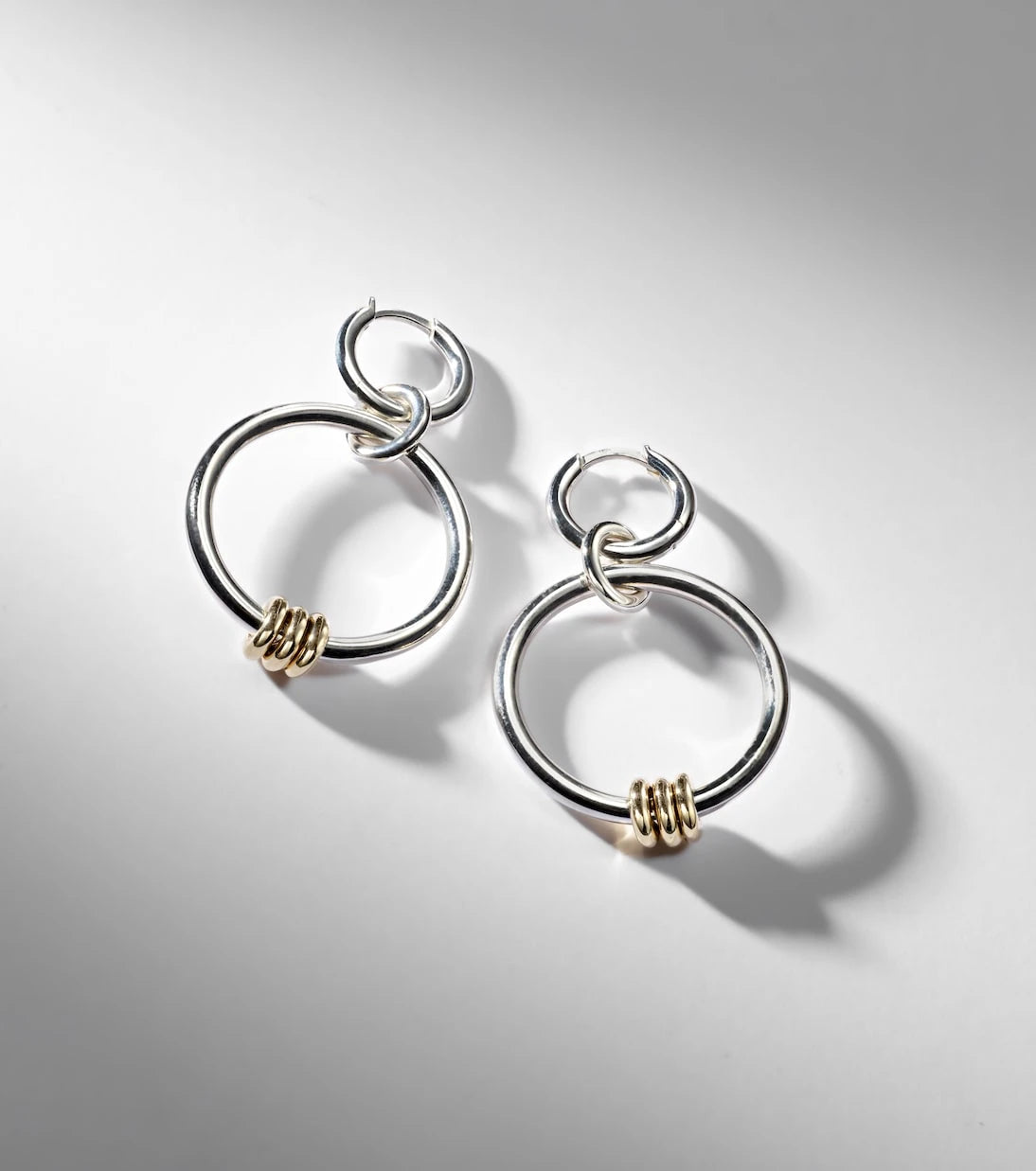 Spinelli Kilcollin - Asha sterling silver and 18kt gold earrings