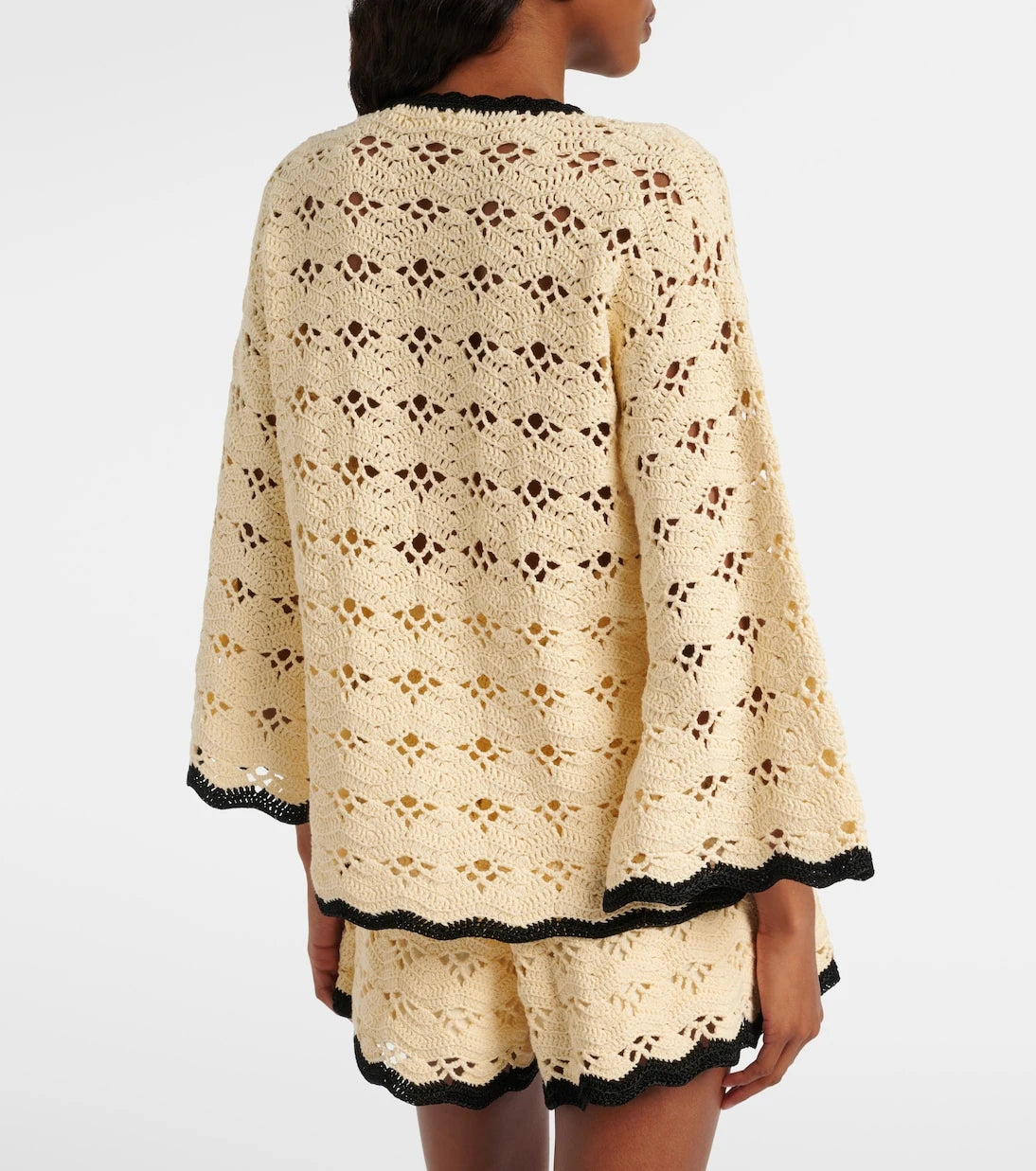 Zimmermann - Aster crochet cotton top