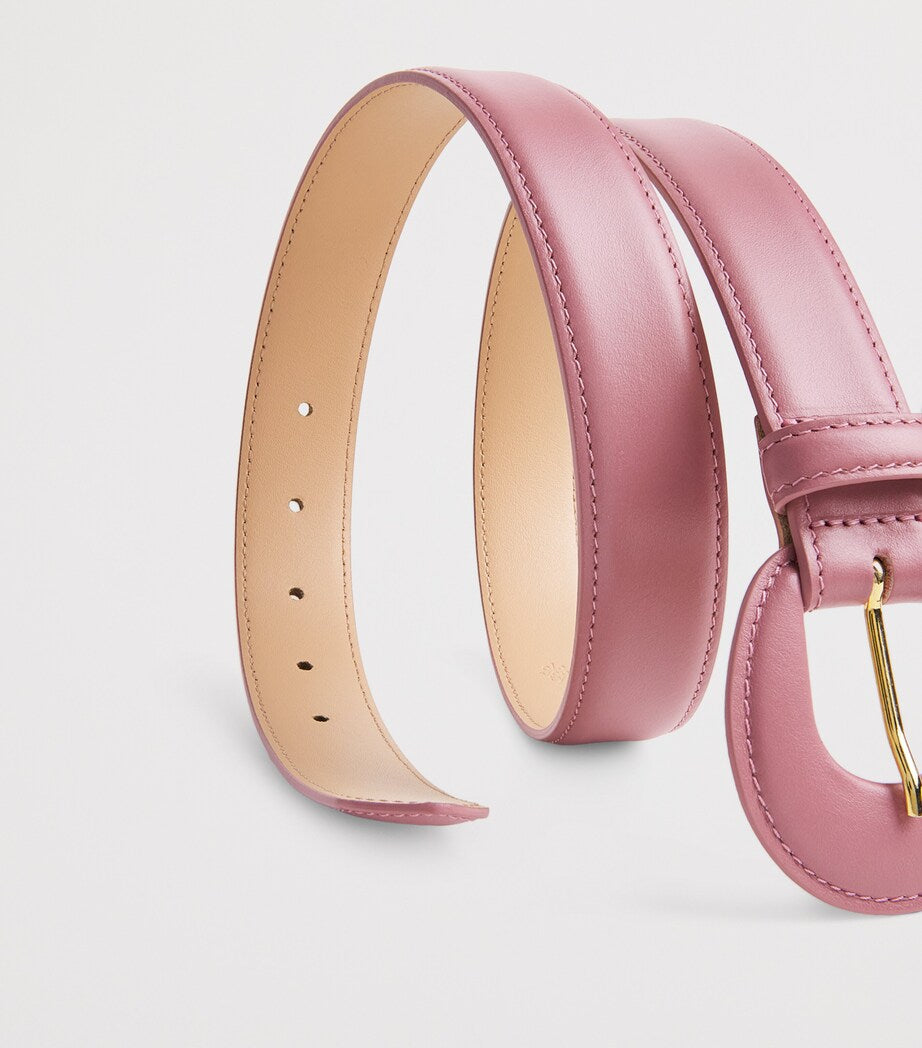 Eleventy Neutral Leather Belt