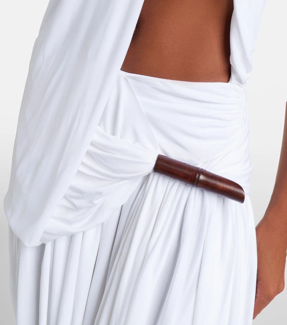 Christopher Esber - Chime asymmetric draped jersey midi dress
