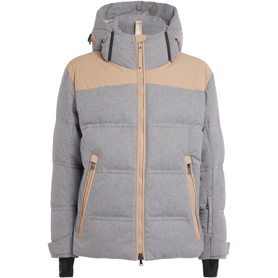 Bogner Grey Down-Filled Wali Ski Jacket