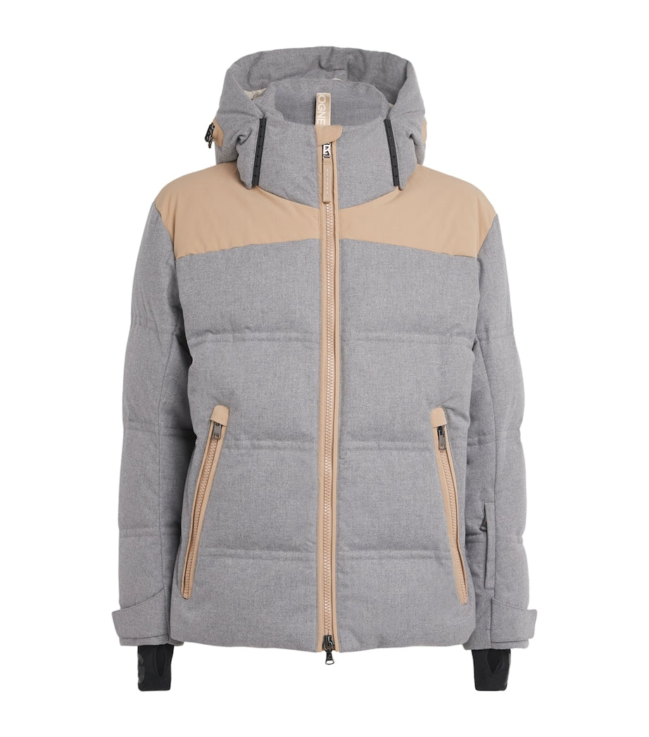 Bogner Grey Down-Filled Wali Ski Jacket