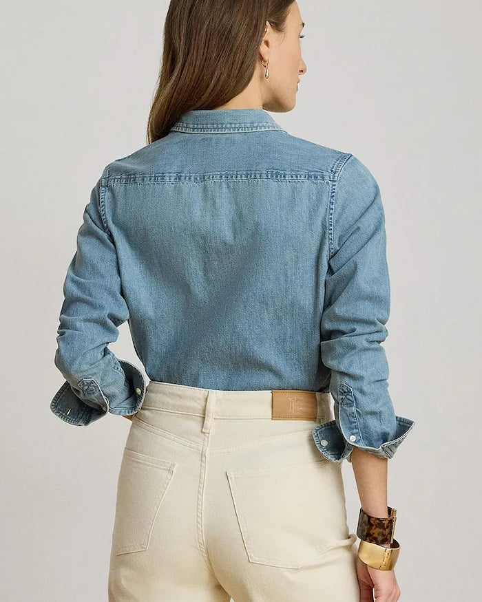 Lauren Ralph Lauren kadın denim gömlek